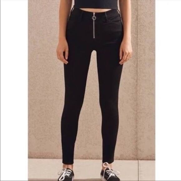 Pacsun Distressed Super High Rise Leggings Sz 26 - Picture 1 of 10